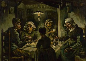 De Aardappeleters, 1885